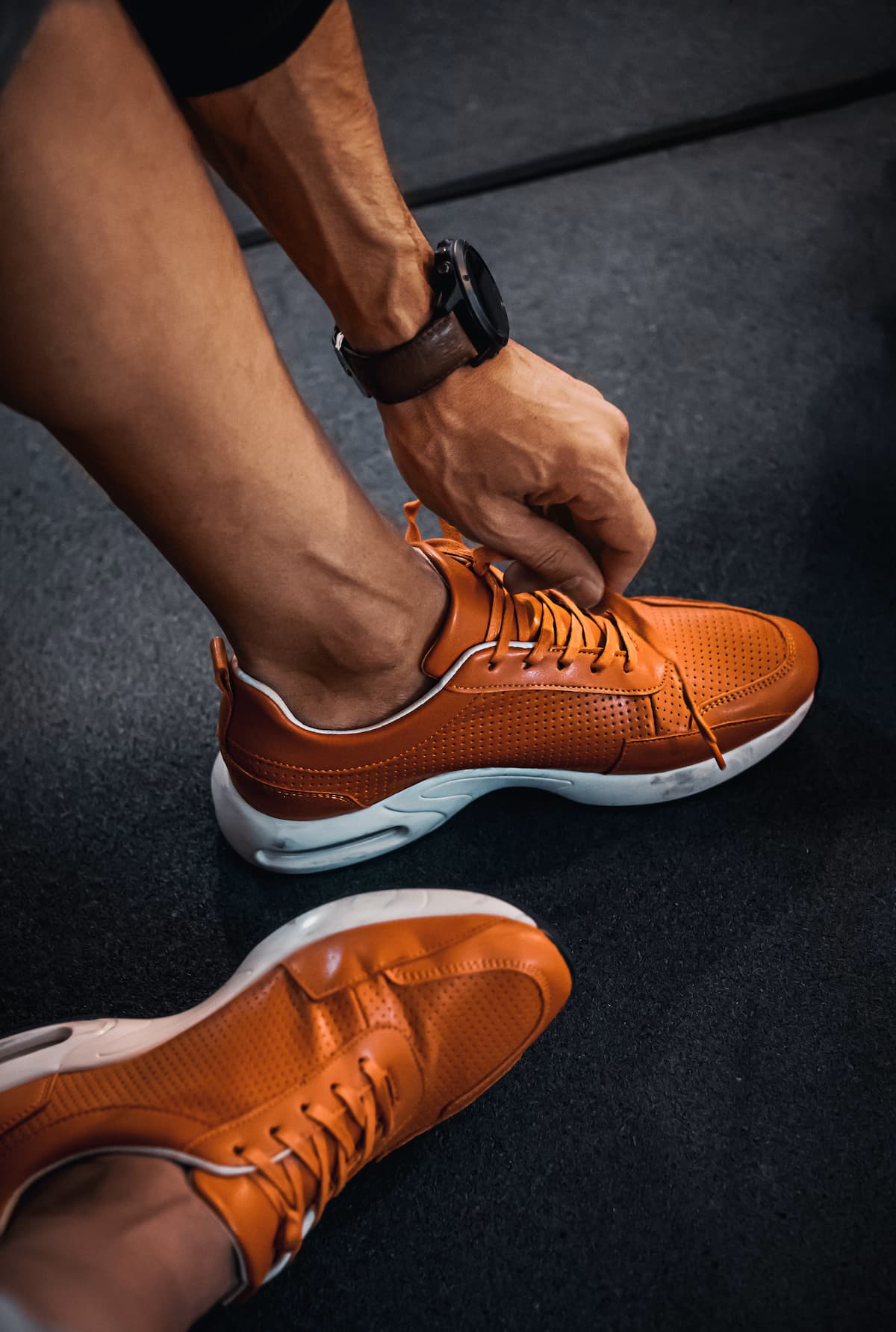 Athlete with wearable